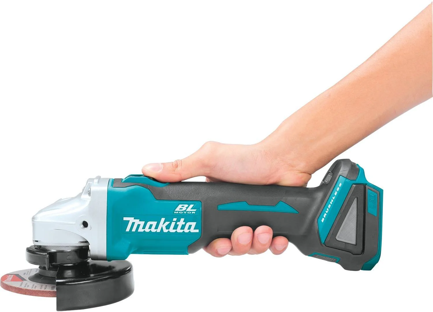 Makita XAG04Z-XRW01Z 18V LXT Cordless 4-1/2†/ 5" Cut-Off/Angle Grinder and 3/8" / 1/4" Sq. Drive Ratchet, Bare Tool Combo - Image 10