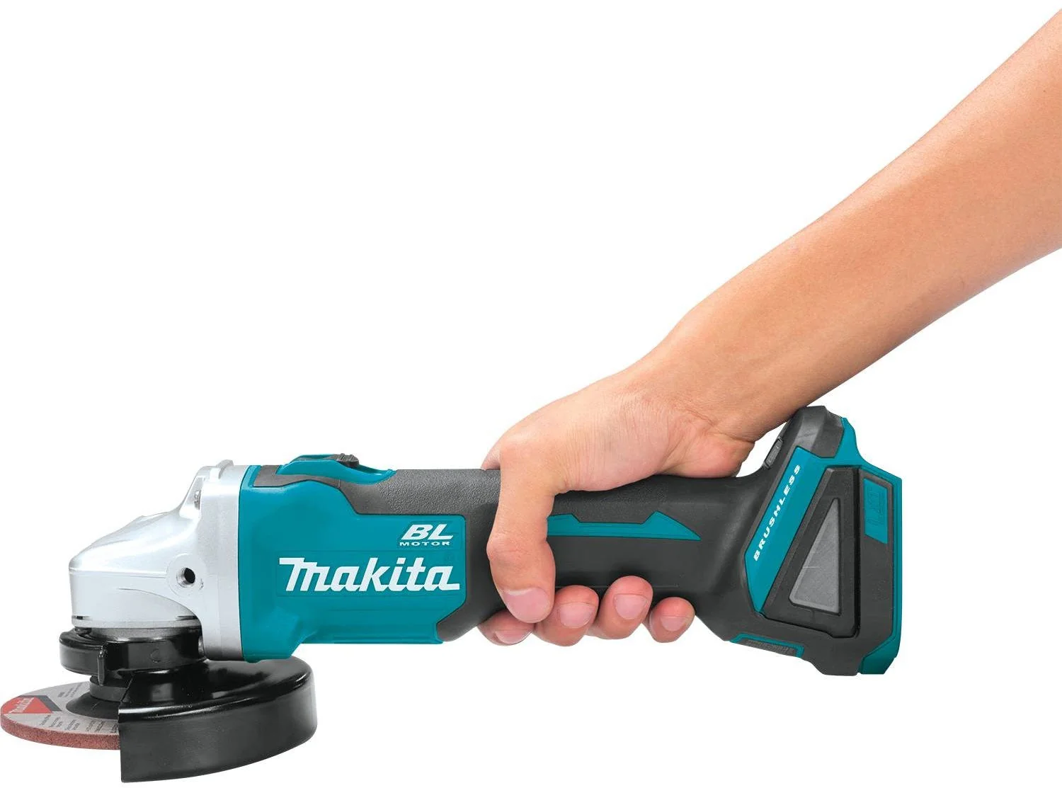 Makita XAG04Z-XRW01Z 18V LXT Cordless 4-1/2†/ 5" Cut-Off/Angle Grinder and 3/8" / 1/4" Sq. Drive Ratchet, Bare Tool Combo - Image 11