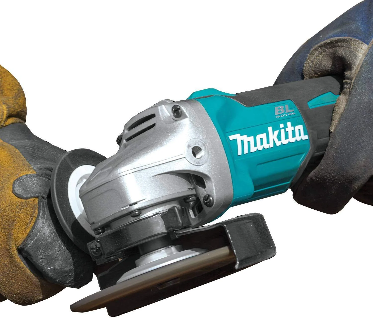 Makita XAG04Z-XRW01Z 18V LXT Cordless 4-1/2†/ 5" Cut-Off/Angle Grinder and 3/8" / 1/4" Sq. Drive Ratchet, Bare Tool Combo - Image 8